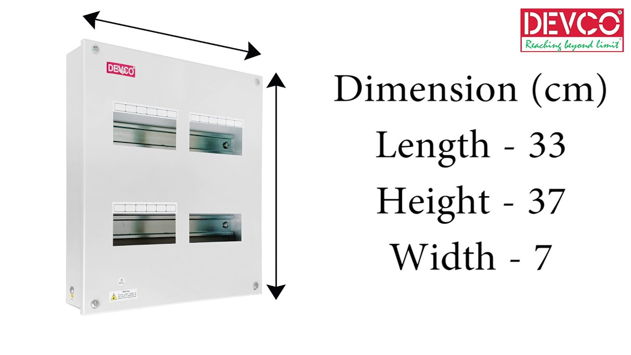 6way TPN Single door or double door - Distribution Board
