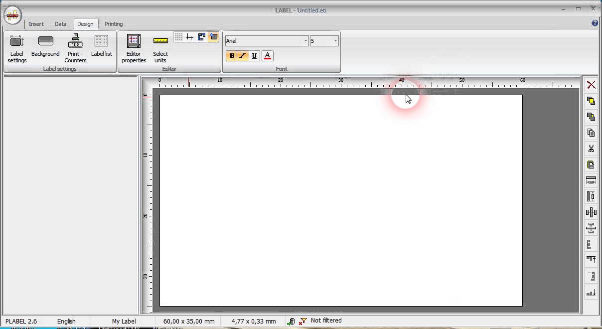 PLABEL WIN work with database