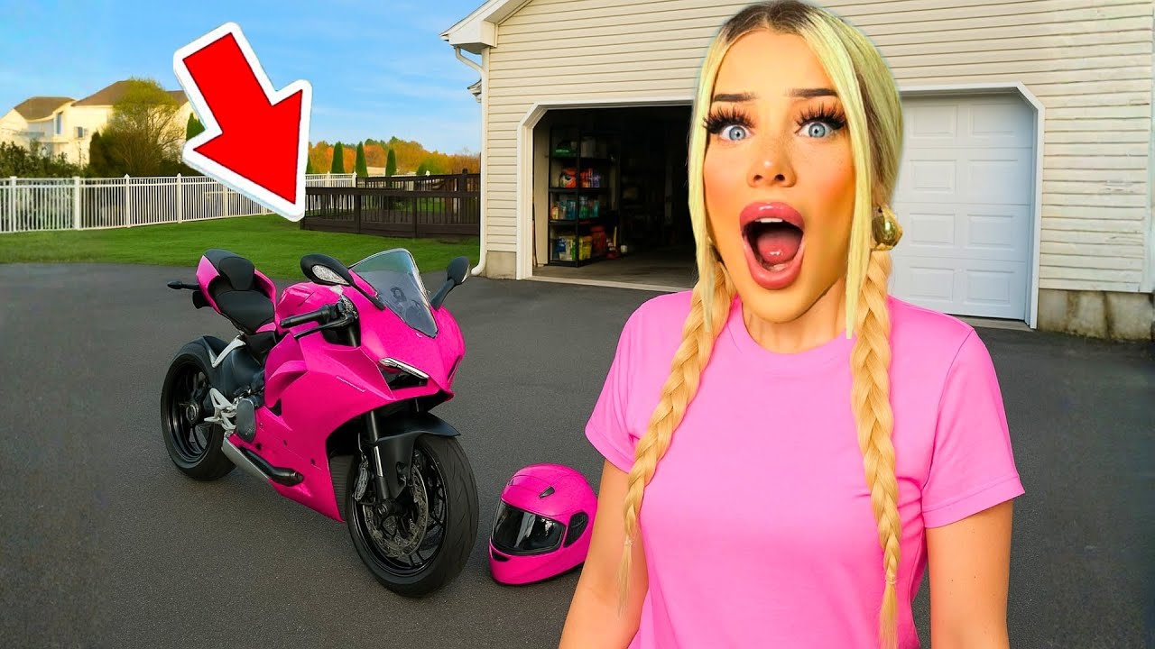 Ich BEKOMME ein pinkes MOTORRAD 😳