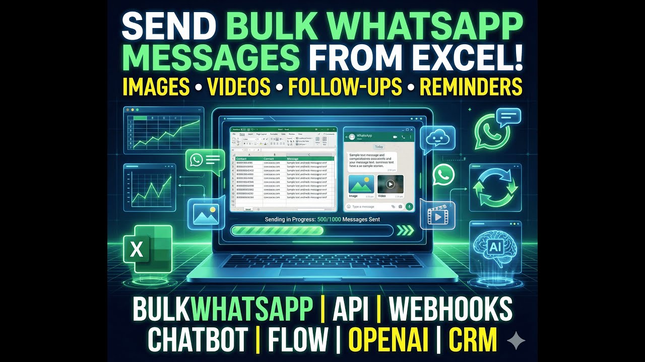 BULKWHATSAPP | API | WEBHOOKS | CHATBOT | FLOW | OPENAI | CRM