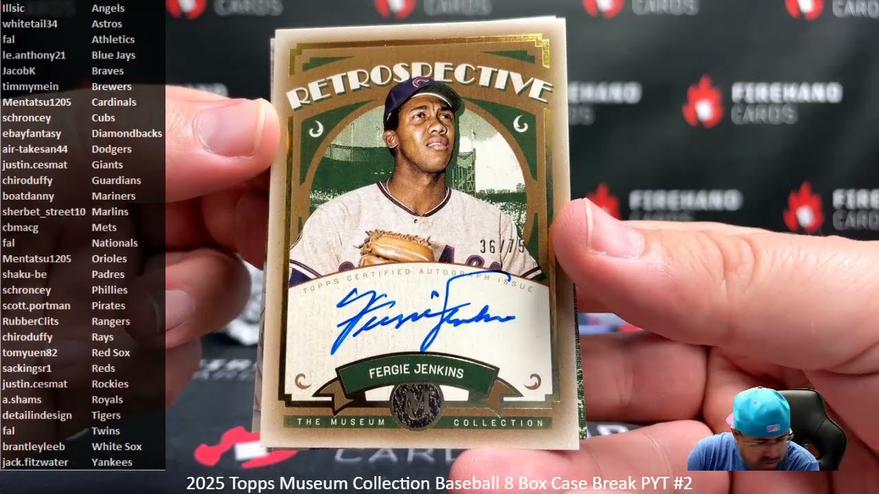 2/11/2026 2025 Topps Museum Collection Baseball 8 Box Case Break PYT #2