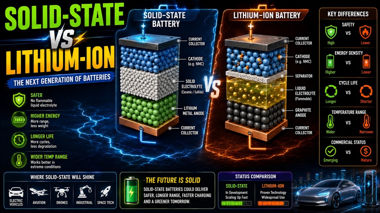 Solid-State vs Lithium-Ion Batteries | Future Battery Technology Explained 🔋⚡ | 3D DECODE