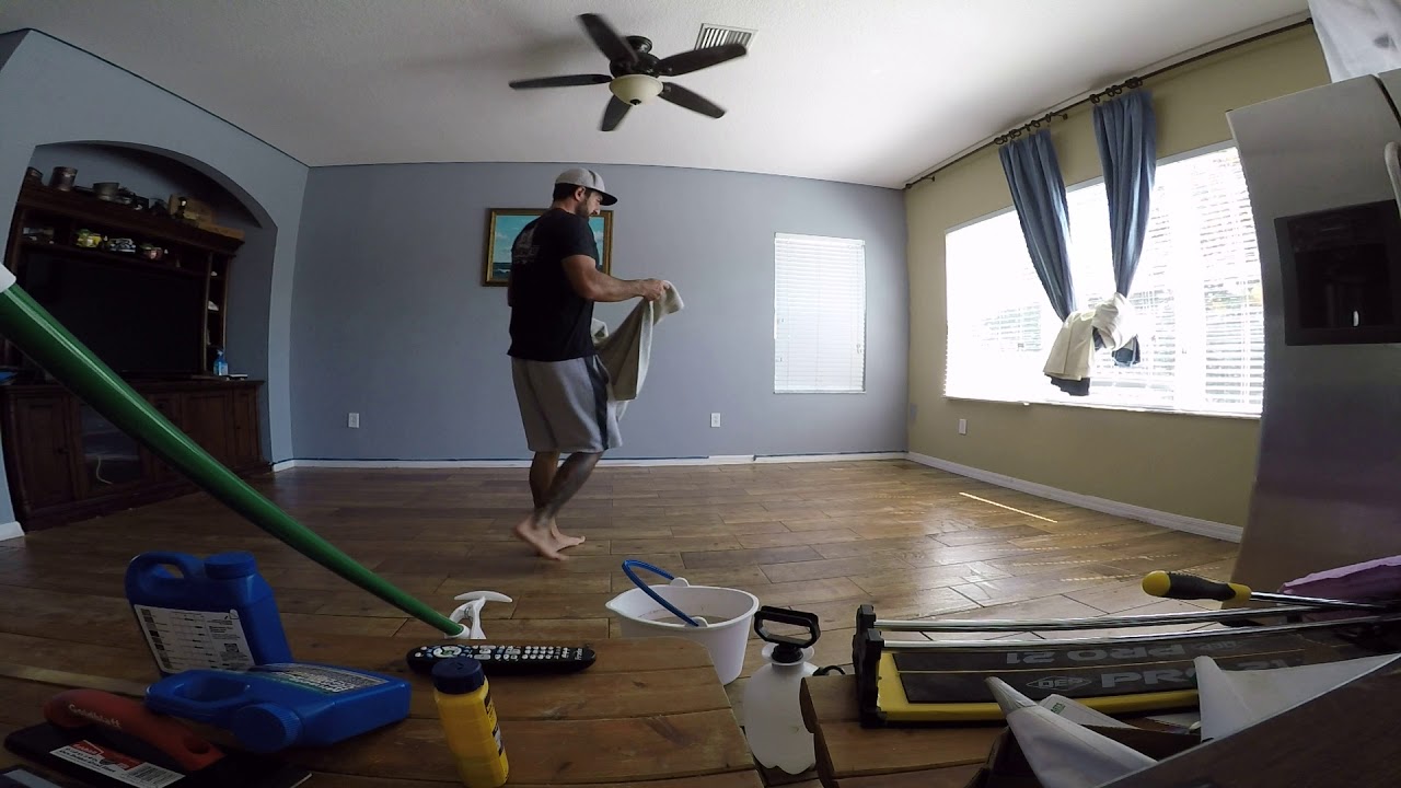 Cleaning grout haze off tile floor Part 2