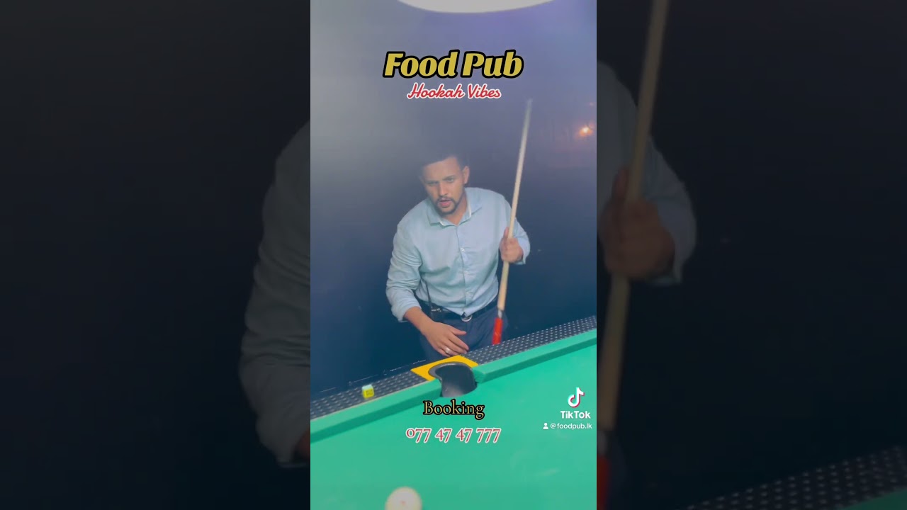 FOOD PUB | Hookah Vibes |8 Ball Pool | Shisha lounge |  #bambalapitiya #foodcourt #8ballpool #hookah