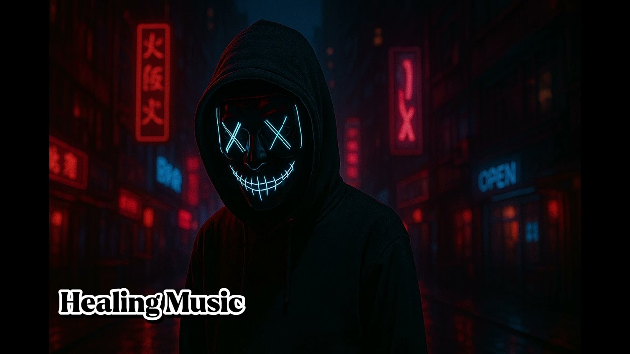 Masked in Neon: Cyberpunk x EDM Visualizer