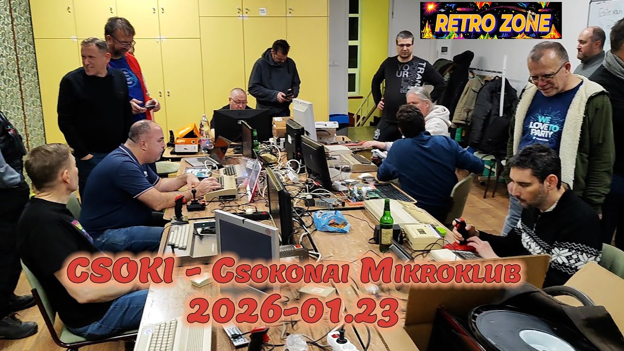 Csokonai mikroklub - 2026.01.23 | clip (The C64, VTC, Atari 800 XL, Dreamcast, Amiga 500+, Homelab)