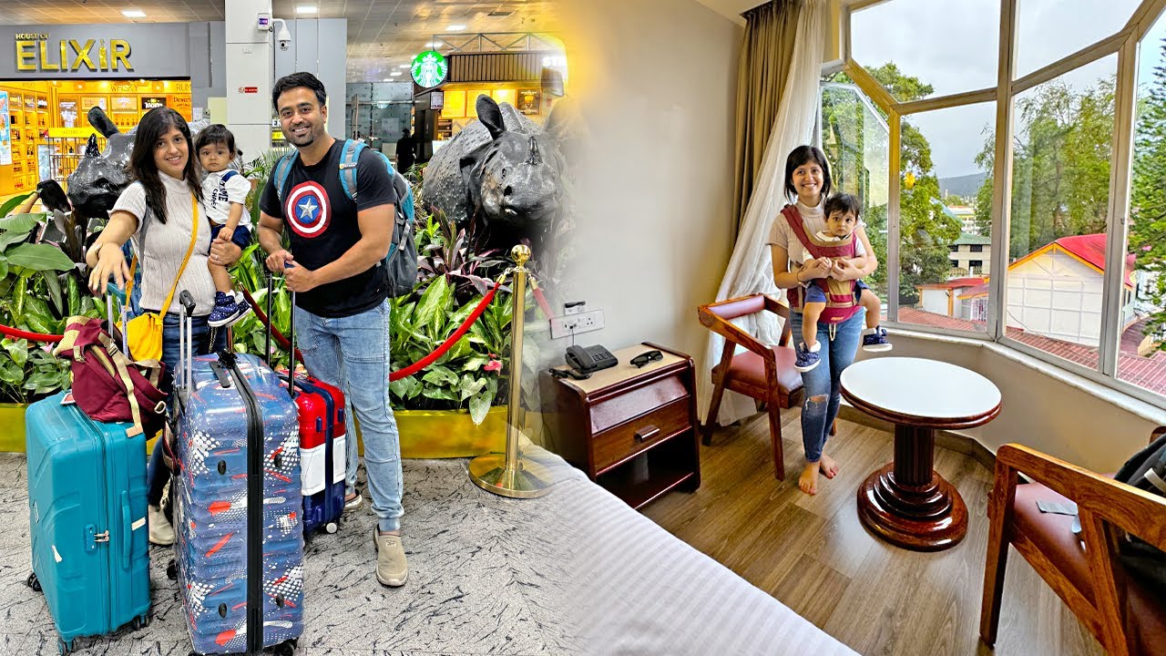 Shillong Tour 2024 🏔️| শিলং এ আমাদের হোটেল 🤩| উমিয়াম লেক প্রাকৃতিক সৌন্দর্য | Day 1@MotaMutiLife23