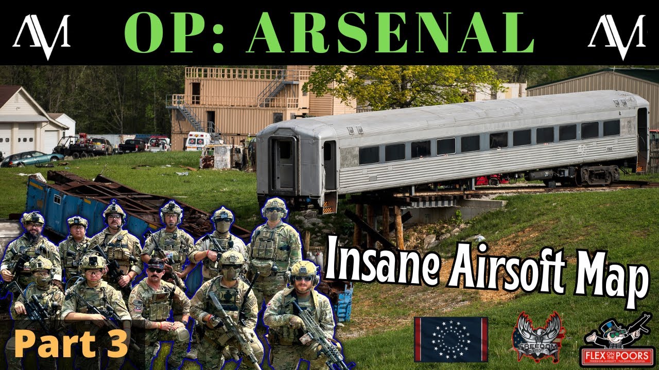 This Airsoft Map is EPIC | Squad Gameplay - AMS Arsenal - 1100 Player Game