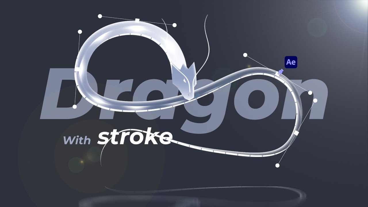 I Made a Dragon Using Only Strokes in After Effects | Part 1: Body