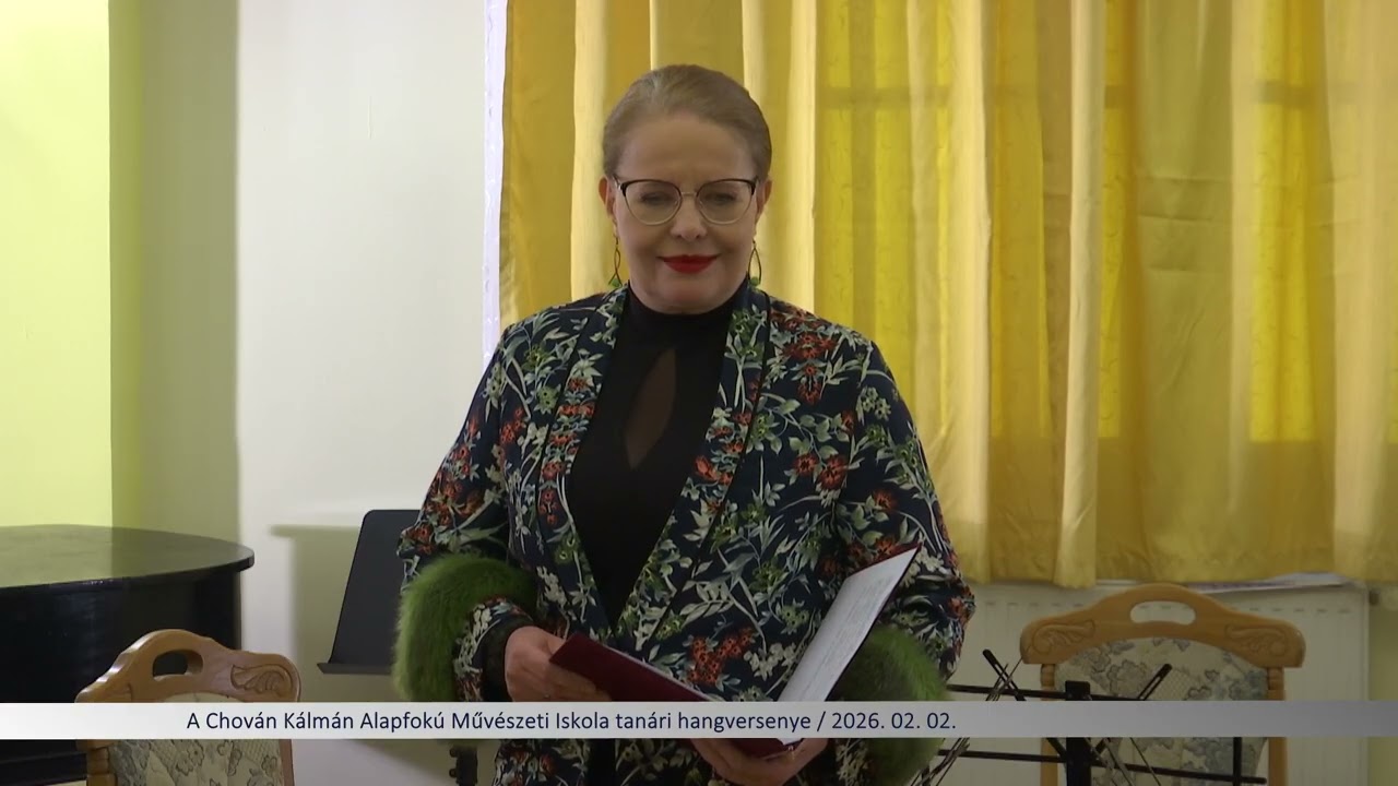 A Chován Kálmán Alapfokú Művészeti Iskola tanári hangversenye / 2026. 02. 02.