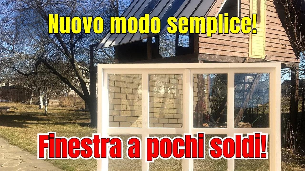 Finestra fai-da-te senza macchinari! Realizzo vetrocamera artigianali e smonto i vetri!