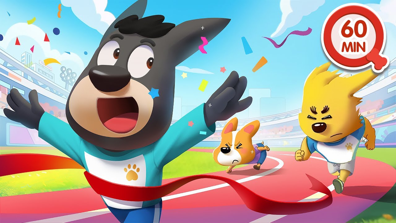 D&iacute;a de Deportes Divertidos 🏅 1HORA de Dibujos Animados 🔍Sheriff Labrador en Espa&ntilde;ol