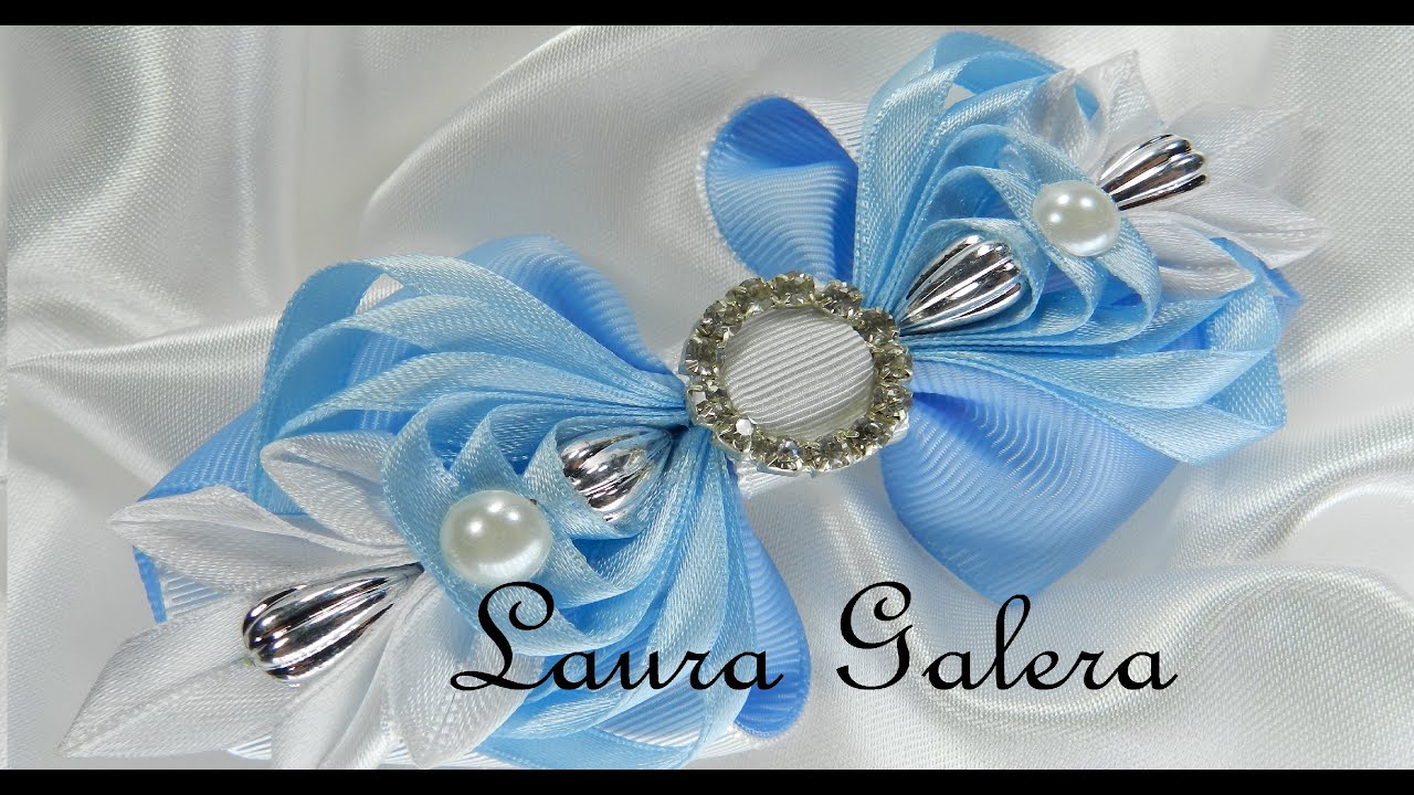 Hair bow design handmade  Moño para el cabello hecho a mano  Desenho de laço de cabelo feito à mão