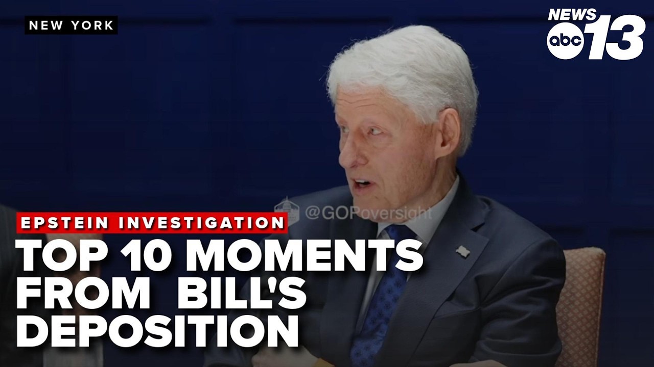 10 MOMENTS you can't miss from Bill Clinton's EPSTEIN DEPOSITION