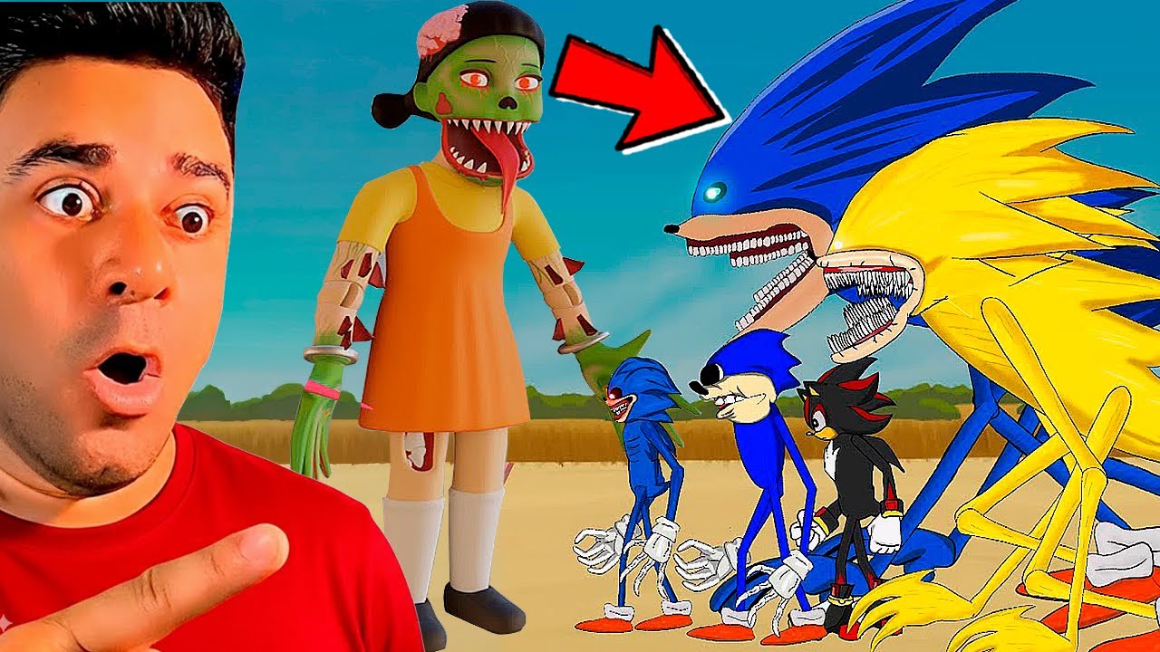 Reagindo ao VIDEO do SONIC SHIN TAPES vs BONECA DO SQUID GAME ZOMBIE é O FIM?
