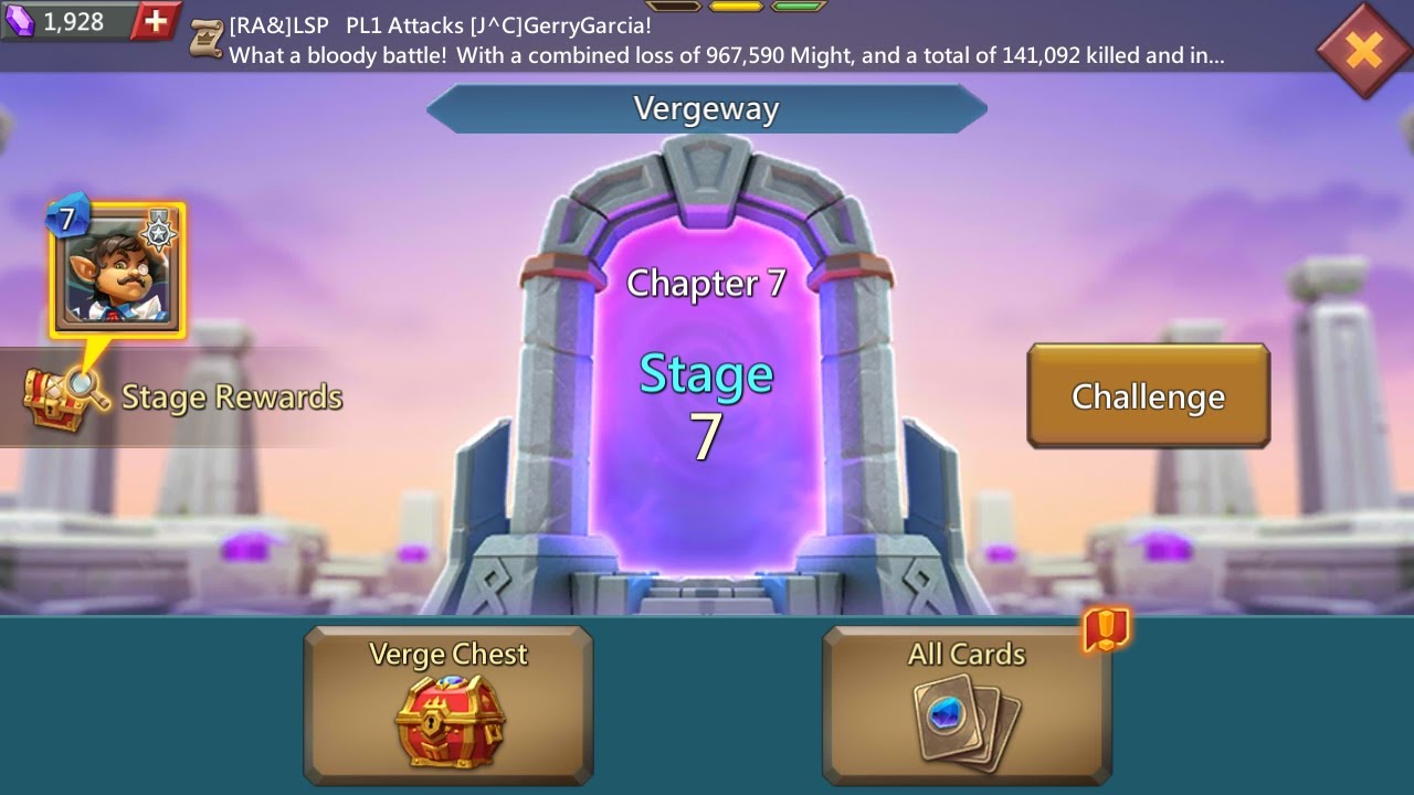 Lords mobile Vergeway chapter 7 stage 7