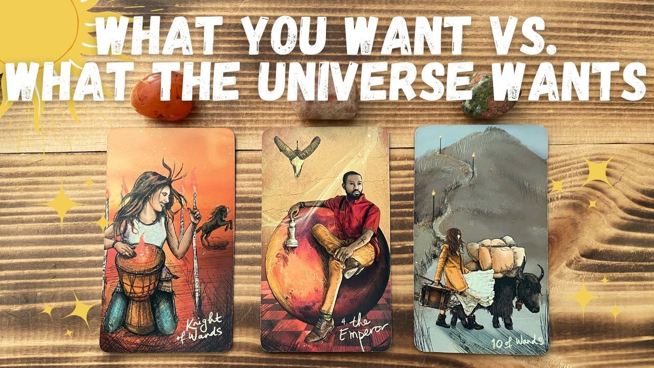 ✨What YOU WANT vs. what the UNIVERSE WANTS for you 🤔🌸💫🌱Pick-a-card tarot reading