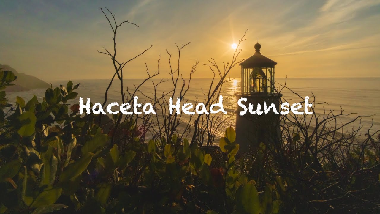Haceta Head Lighthouse Sunset