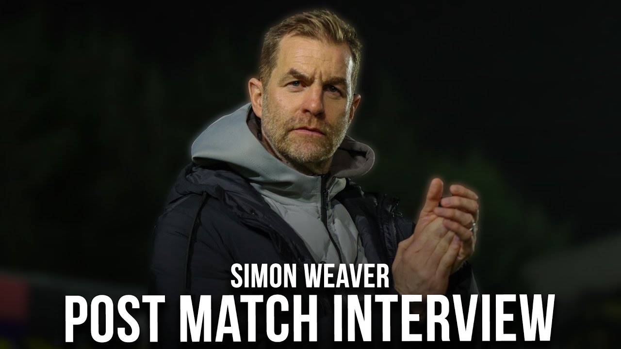 POST MATCH // Simon Weaver after today's defeat against Swindon