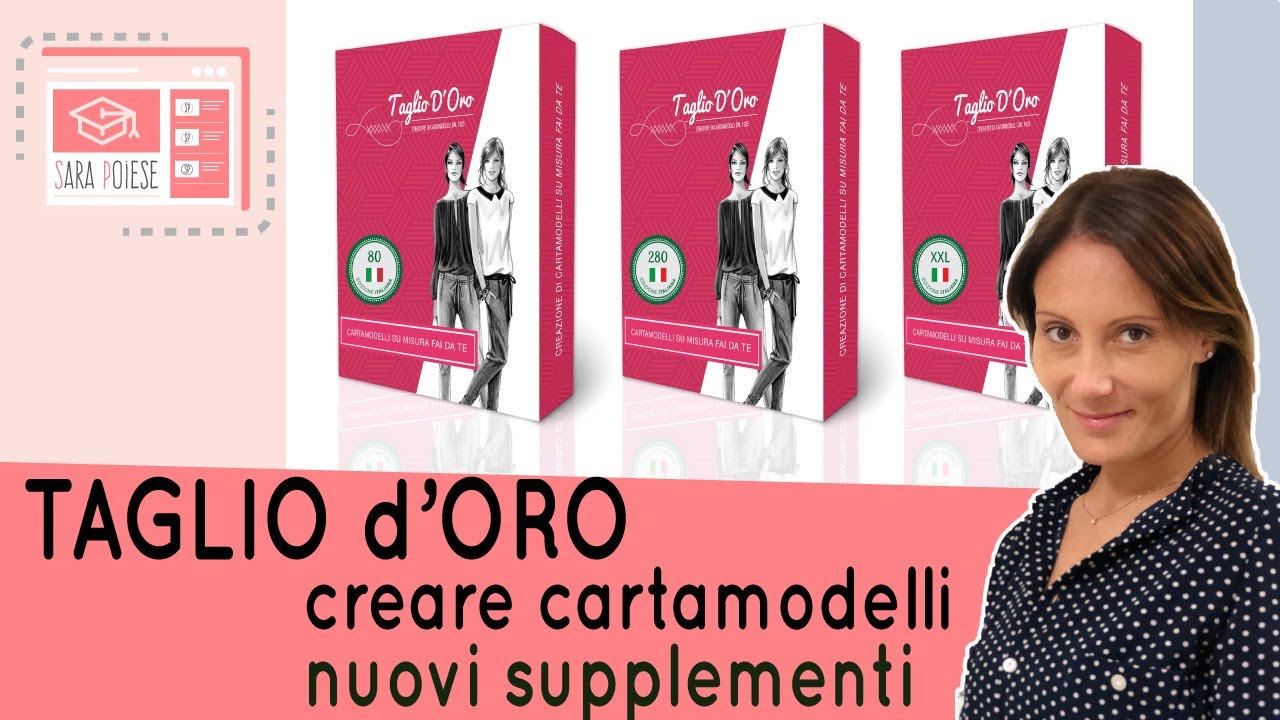 Guida completa◉ Taglio d'Oro | creare cartamodelli+nuovi supplementi | in sartoria con Sara Poiese