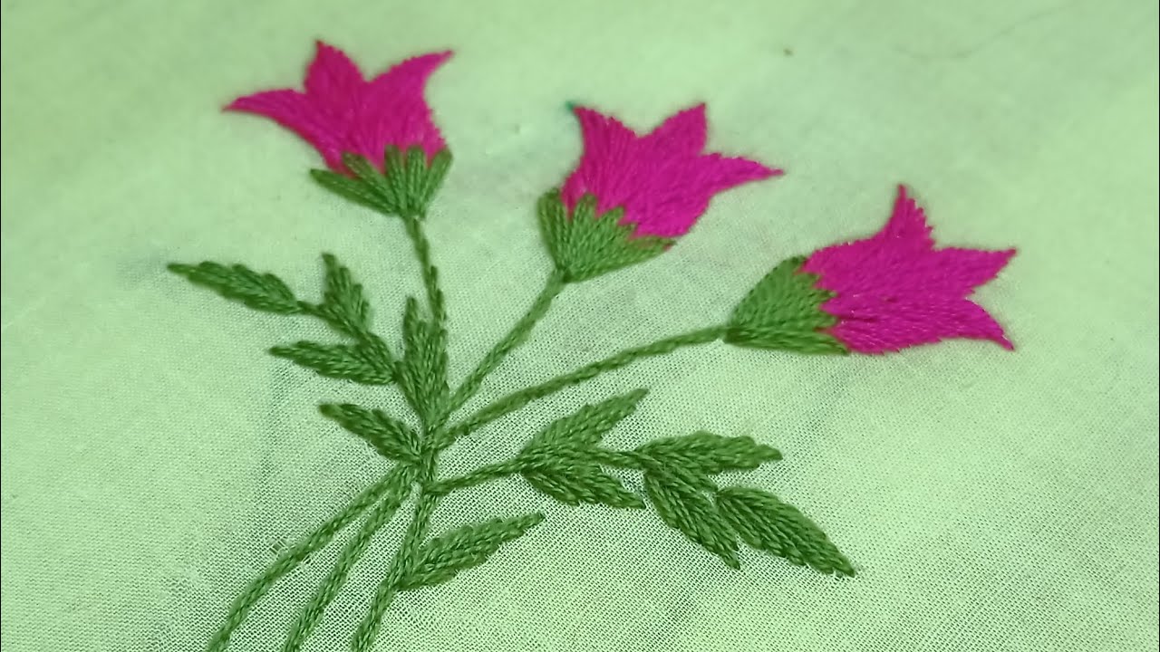 Beautiful flower design stitching || Easy and simple stitching tutorial for beginners ||