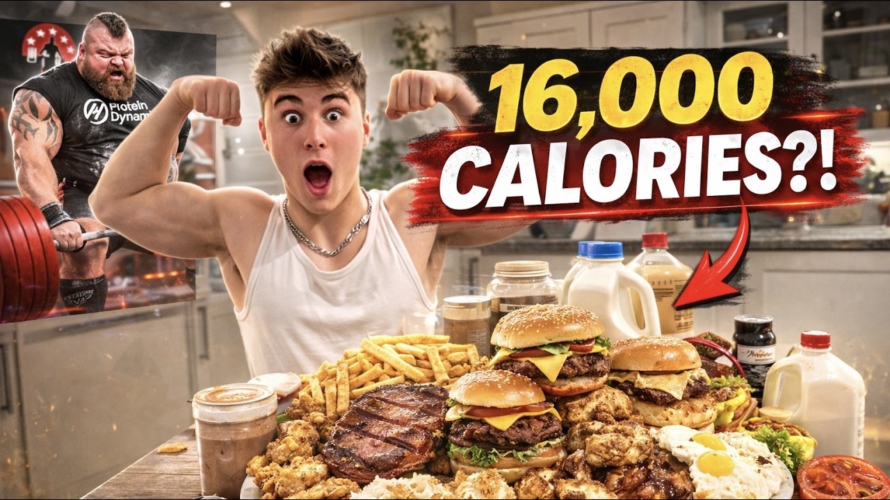 Can an 18-Year-Old Survive Eddie Hall’s 16,000 Calorie Diet?