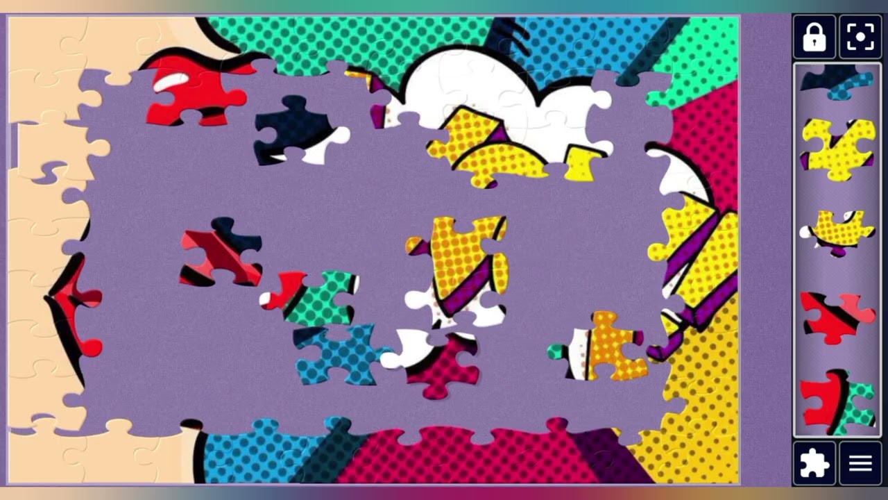 Retro Rumble: Lips Say WOW!👄🗣️🎉🧩Pop-Art jigsaw puzzle 🧩//@jigsawpuzzle45