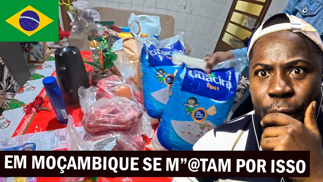 Moçambicanos vão com pouco dinheiro ao mercado no Brasil e voltam com tudo isso