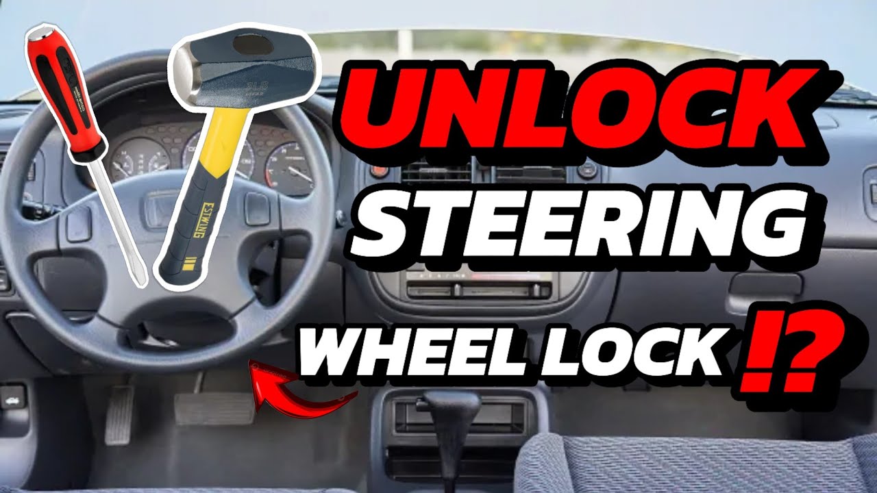 Unlock Car Steering Wheel Lock With no Key