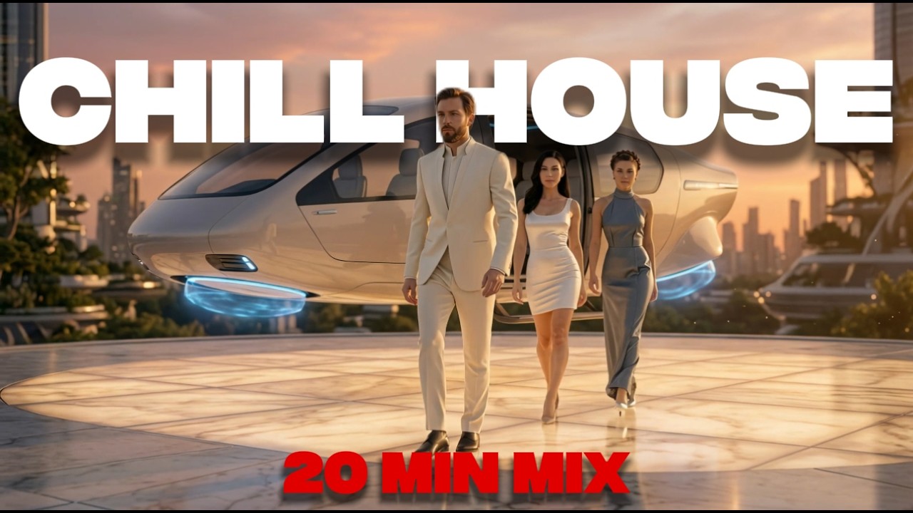 Chill House for Deep Focus & Work | High-End Future City Luxury Skyline 2100