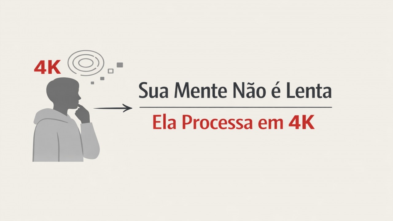 Sua Mente Não é Lenta, Ela Processa em 4K