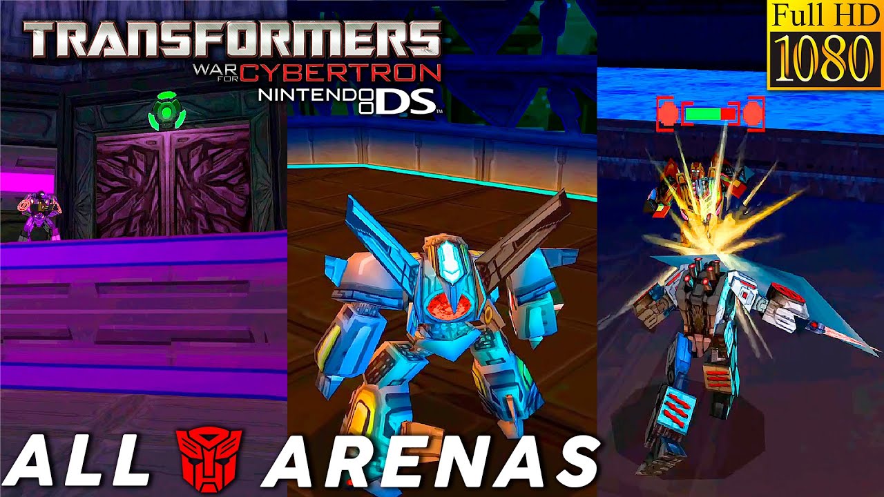 HD | Transformers: WFC Autobots (NDS) | All Arenas (Stadium, Sewers, Streets, Dam, Purification)
