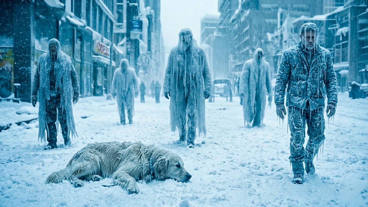 Earth Suddenly Freezes to −150°C, Humans Turn to Ice While Walking! The Day After Tomorrow Recap