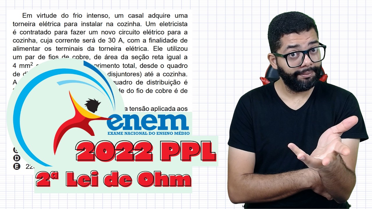 Enem PPL 2022 - Em virtude do frio intenso, um casal adquire uma torneira elétrica para instalar na
