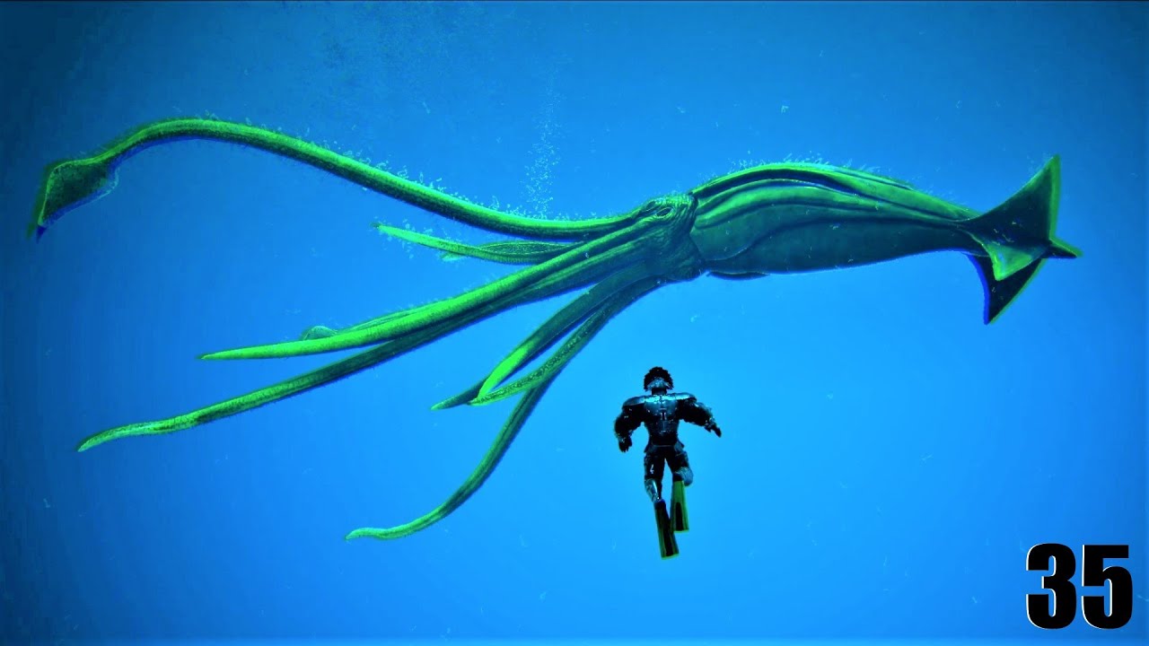 TAMING the KRACKEN GIANT SQUID OMEGA TUSOTEUTHIS | ARK Survival Evolved Omega E35