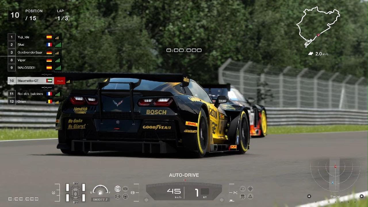 Gran Turismo 7 - Daily Race C - Nürburgring Nordeschleife (Reverse) - Corvette C7 (Gr.3)