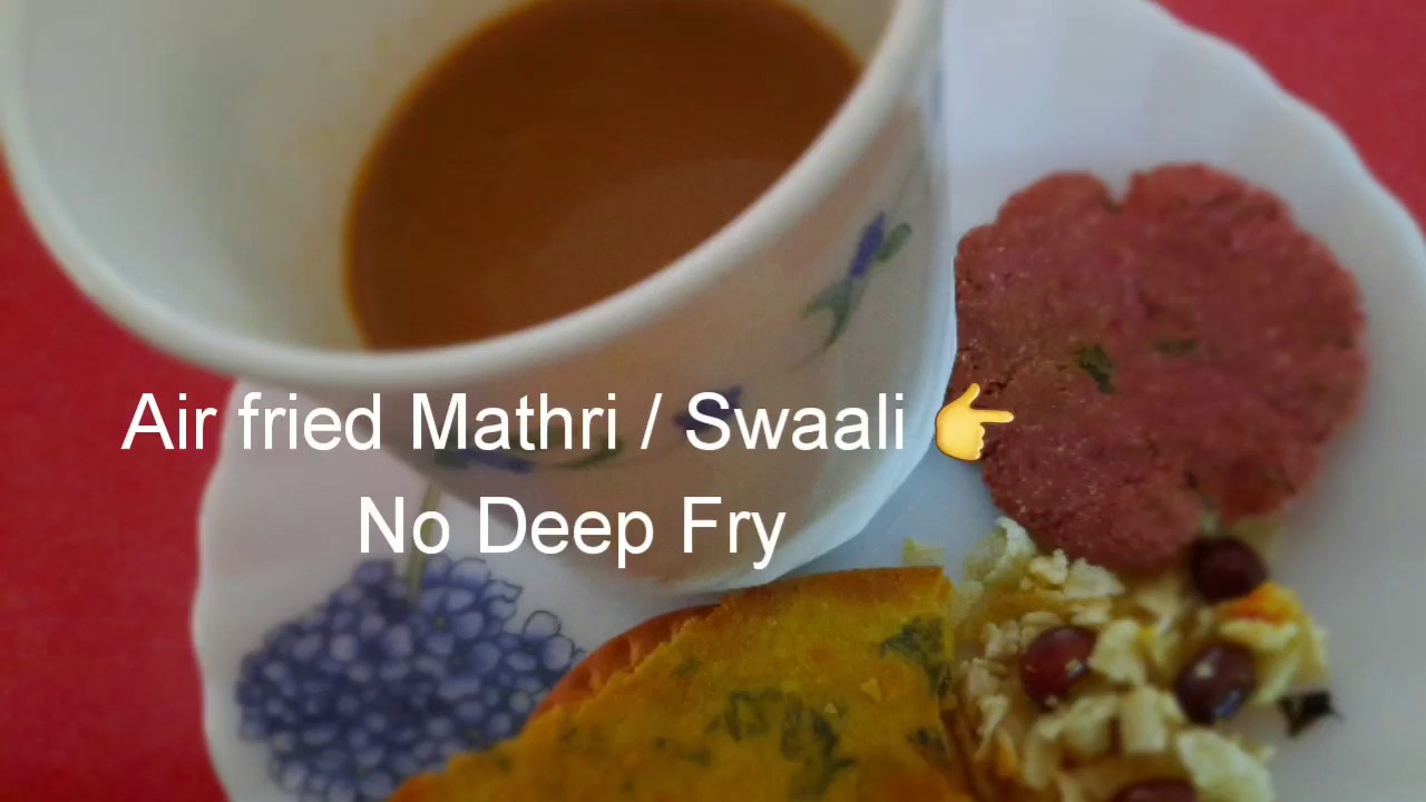 Healthy air fried Mathris - no deep frying needed