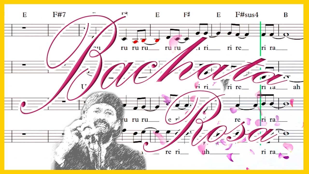 Partituras para coro GRATIS a 4 voces - Bachata Rosa🌹por Milo