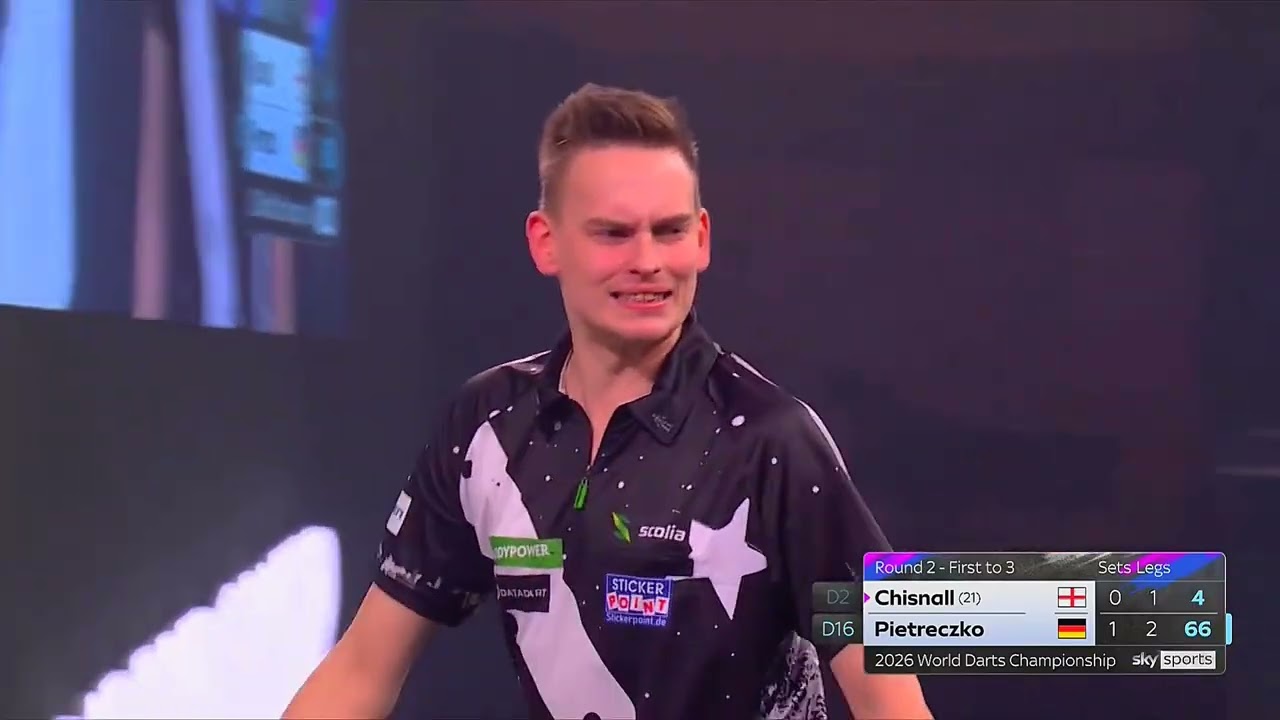 RICARDO PIETRECZKO VS DAVE CHISNALL HIGHLIGHTS 2026 WORLD DARTS CHAMPIONSHIP