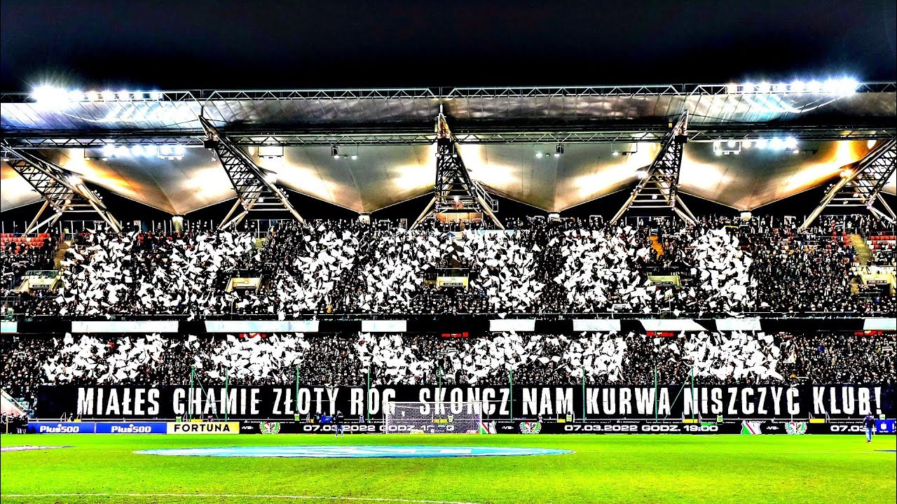 Miałeś chamie złoty róg, skończ nam ku**a niszczyć klub! - Oprawa ŻYLETY- Legia 2:1 Wisła 25/02/2022