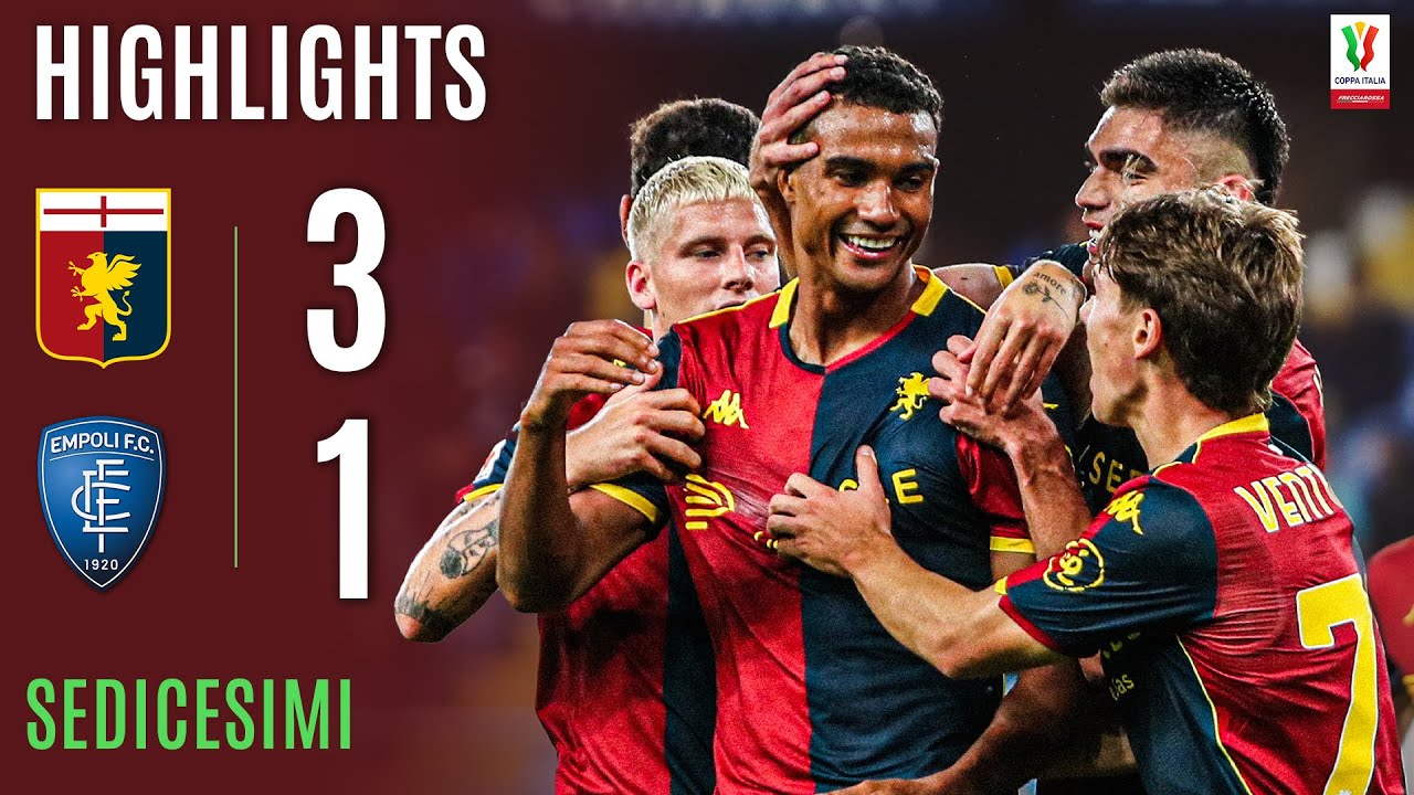 GENOA-EMPOLI 3-1 | HIGHLIGHTS | SEDICESIMI | Coppa Italia Frecciarossa 2025/26