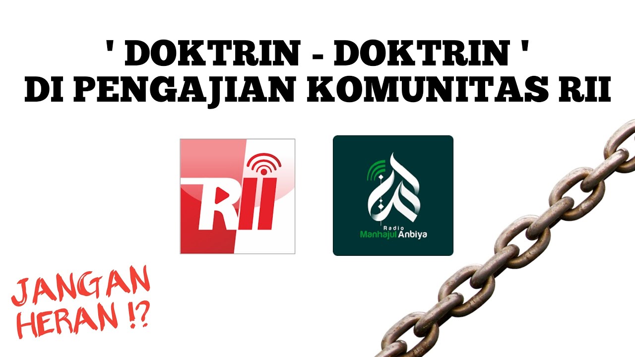 'DOKTRIN-DOKTRIN' DI PENGAJIAN KOMUNITAS RII