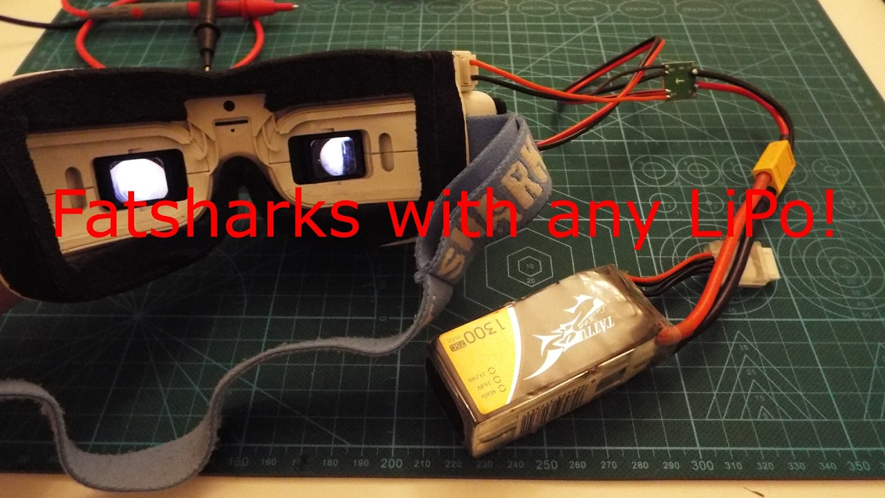 DIY Fatshark Battery Alternative Guide - use any 2-6S LiPo with your FPV goggles!