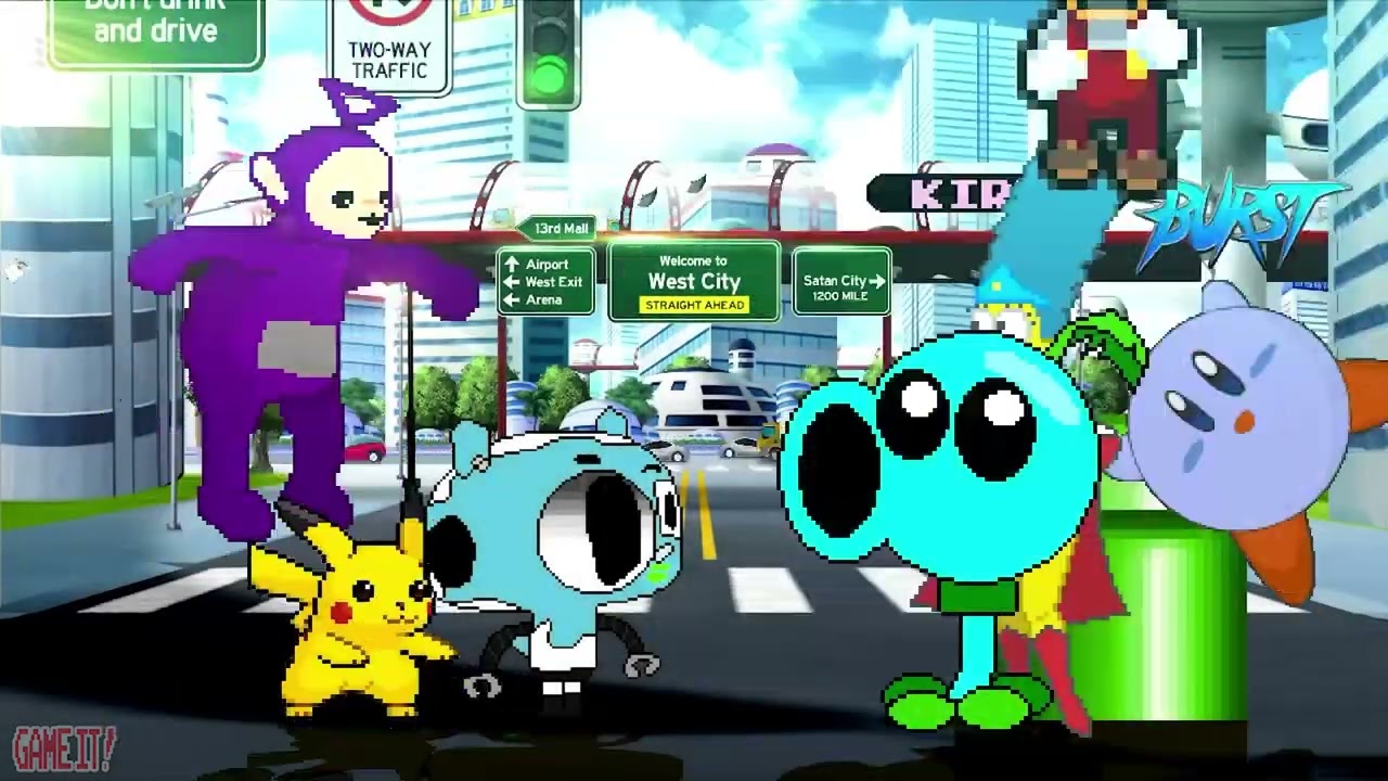 GUMBALL, PIKACHU, TINKY WINKY and PEPPA PIG Team Up in SURVIVAL MODE!