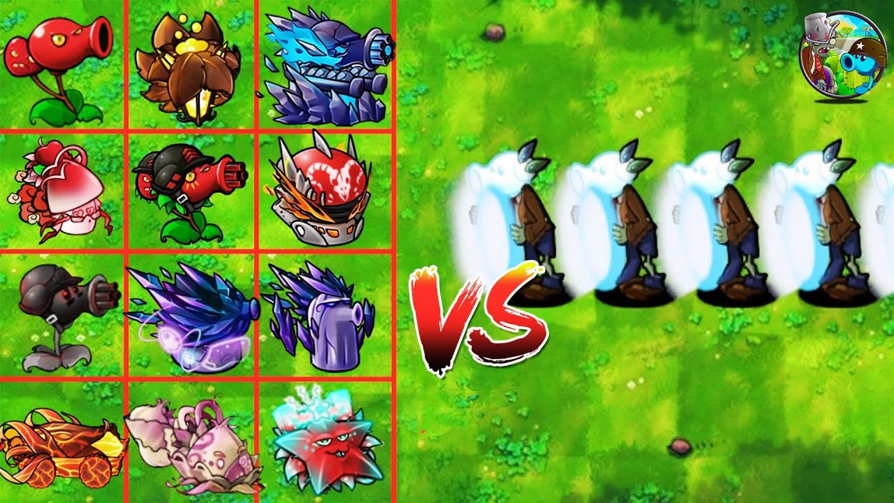 PVZ Fusion 3.2 - How Many Plants Can Defeat 100 Portal Pea Shooter Zombies
