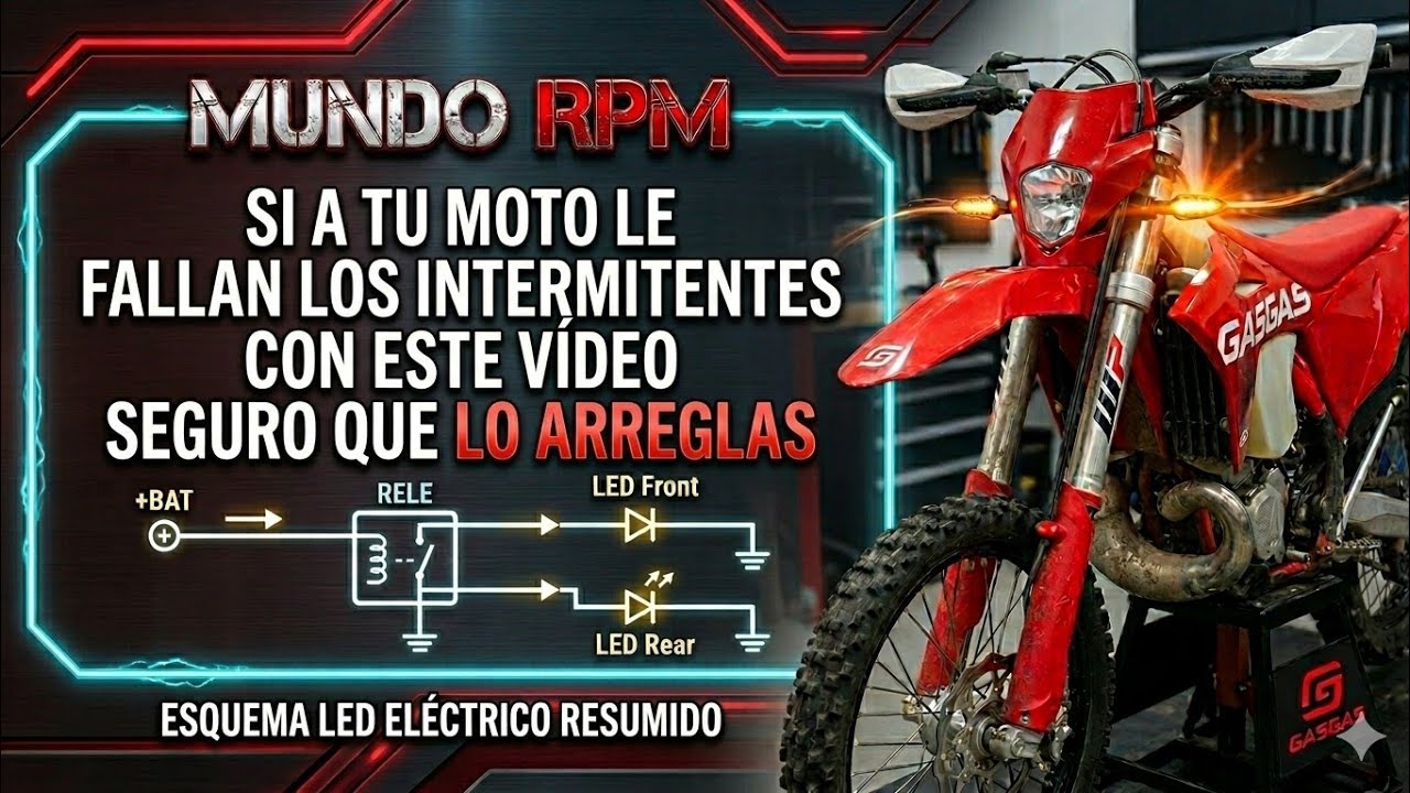 PONER INTERMITENTES A UNA MOTO SIN BATERIA . instalación de intermitencia corriente alterna . relé