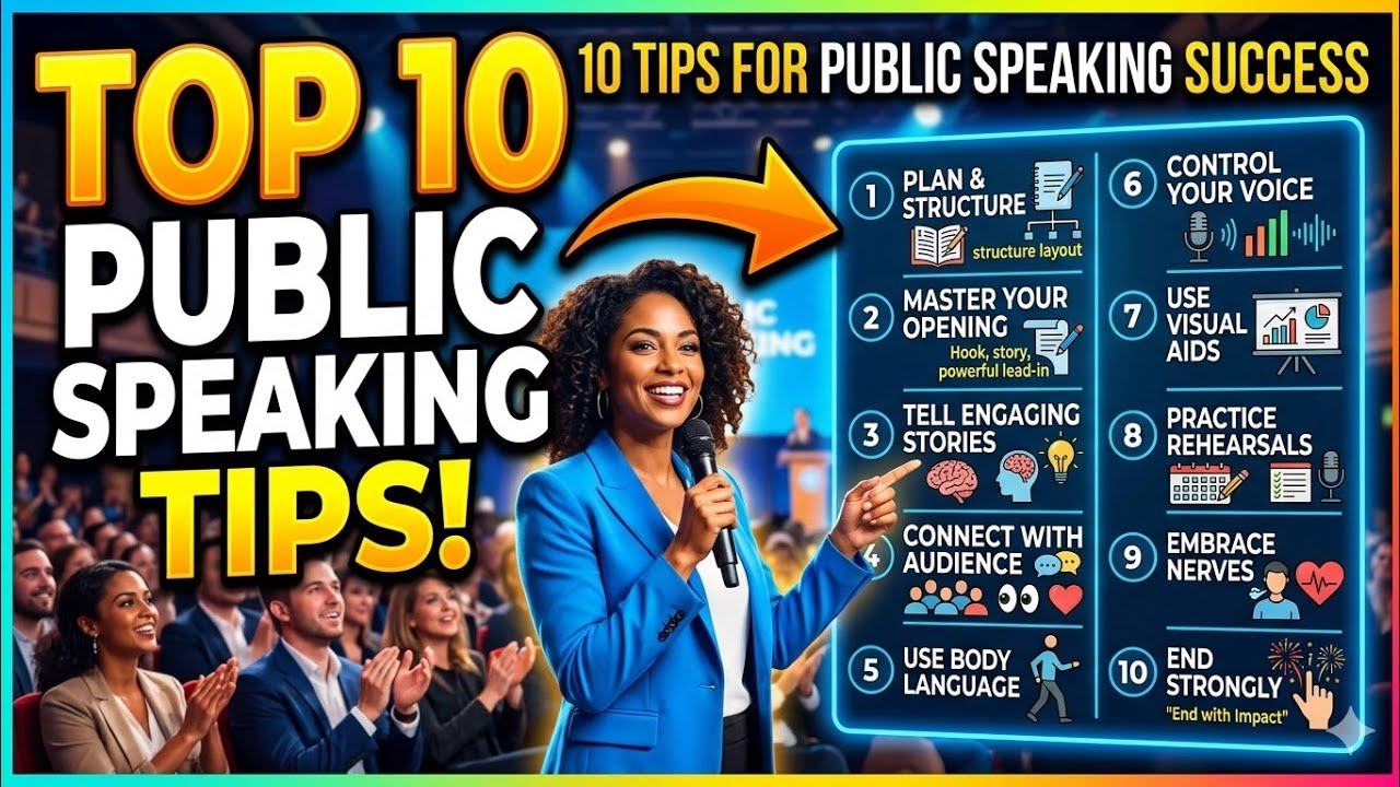 10 tips on public speaking✨Try to speak well and convey ur message in the best way you can💌 ~Ayesha💖