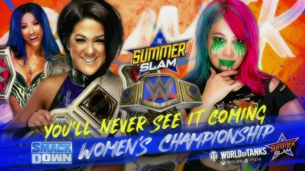FULL MATCH - Asuka vs Bayley - Smackdown Women's Championship - Summerslam - 2K20