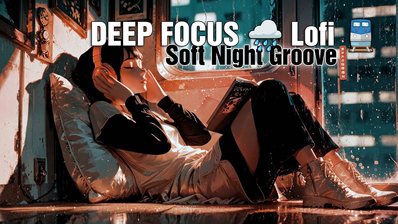 Rainy Train #lofi 🌧️🚆 | 1 Hour #study & #focus #Instrumental Mix | Deep Work, Reading, Relax #anime