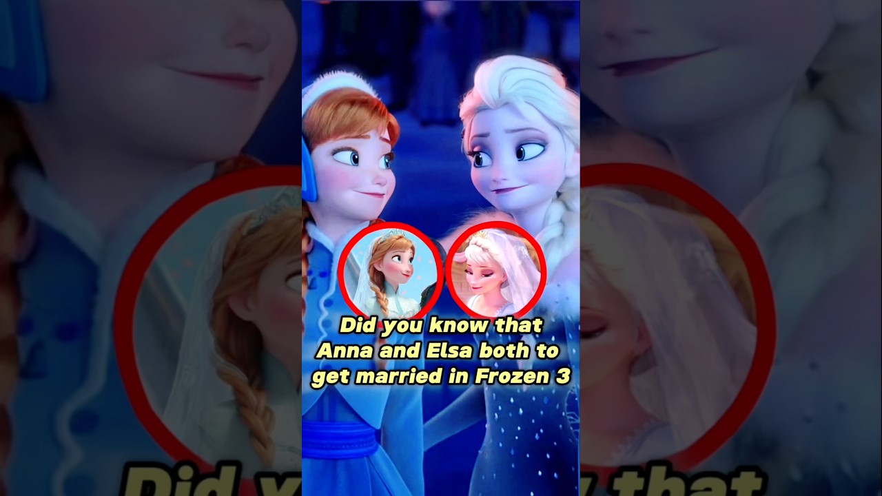 Wait, Elsa is getting married TOO?! 😱 #frozen #elsaandanna #frozen3leak #marriage #disneyedit #fyp
